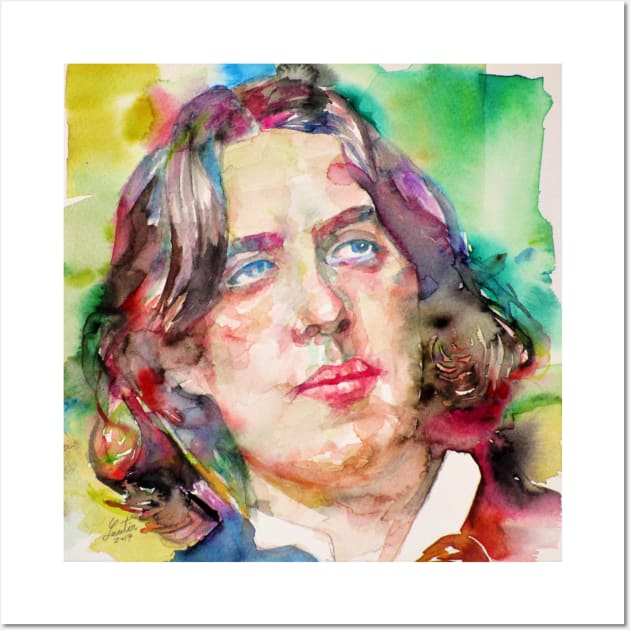 OSCAR WILDE watercolor portrait .14 Wall Art by lautir